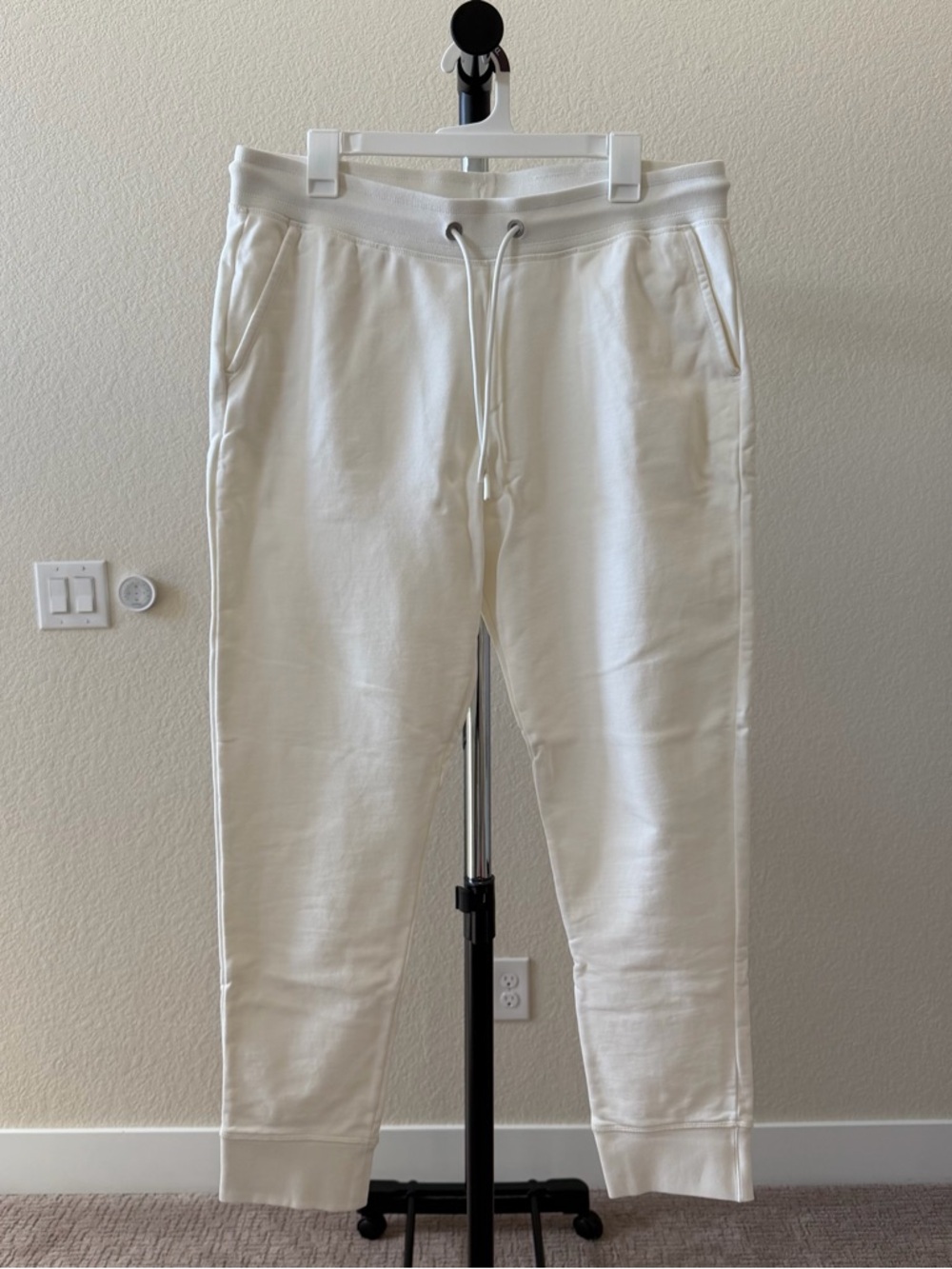 Canada Goose Muskoka White Men's Drawstring Jogger Pants